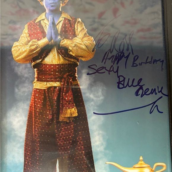 Vintage Signed The Blue Genie Framed Photo - Picture 2 of 6